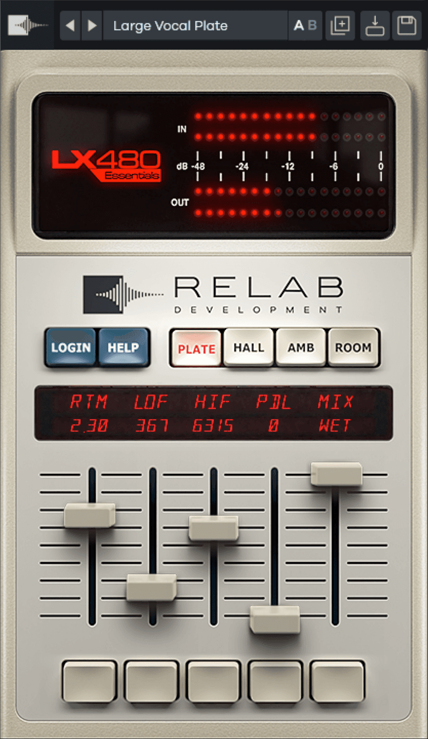 LX480 Essentials Reverb